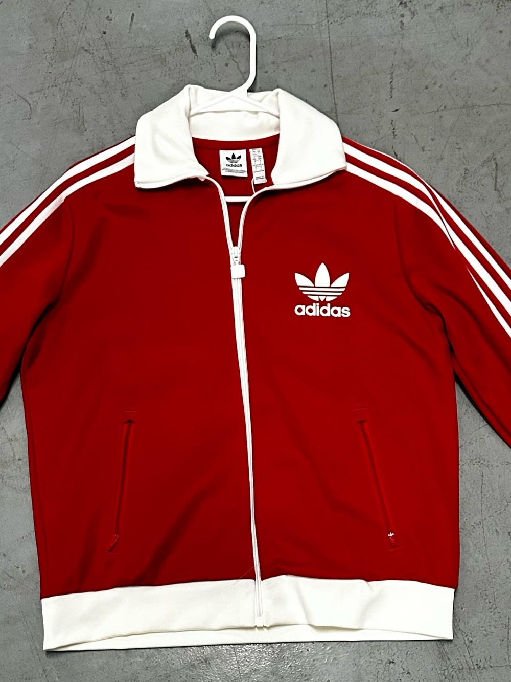 Adidas Red Track Jacket Women’s Large